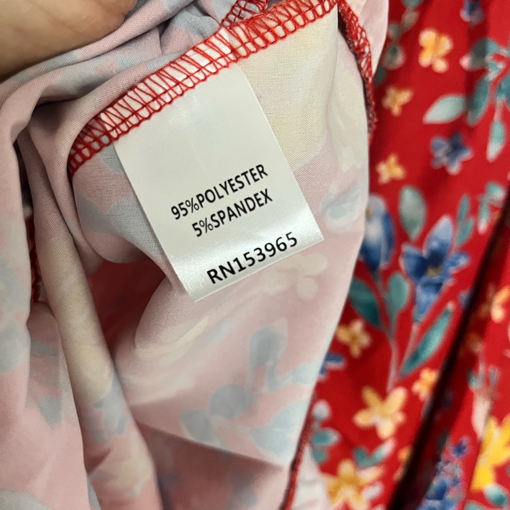 NWT Area Stars Red Sia Floral Print Dress Size Small - Picture 13 of 15